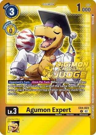 Agumon Expert [EX4-023] (Judge Pack 4) [Alternative Being Booster Promos] - Trinity Hobby