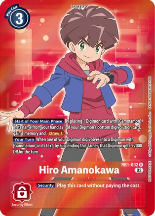 Hiro Amanokawa [RB1-032] (Box Topper) [Resurgence Booster] - Trinity Hobby