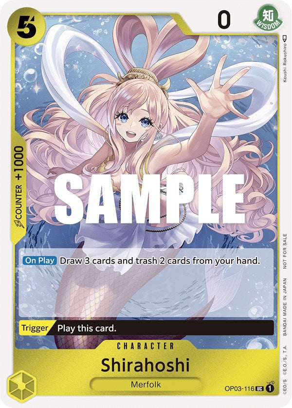 Shirahoshi (Dash Pack) (OP03-116) - [Kingdoms of Intrigue] Foil - Trinity Hobby