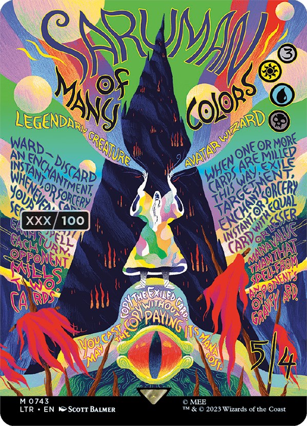 Saruman of Many Colors (Borderless Poster) (Serialized) [The Lord of the Rings: Tales of Middle-Earth] - Trinity Hobby