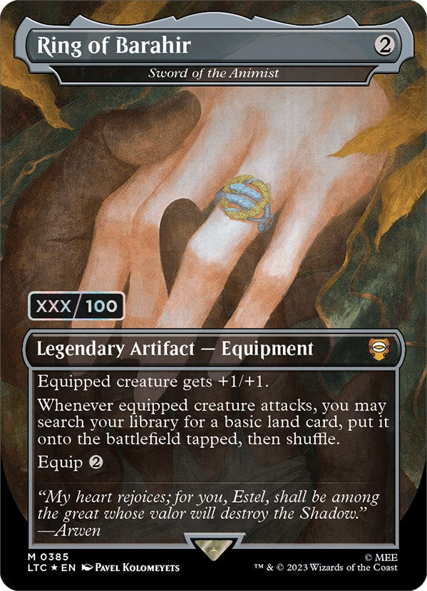 Ring of Barahir - Sword of the Animist (Serialized) [The Lord of the Rings: Tales of Middle-Earth Commander] - Trinity Hobby
