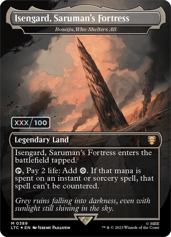 Isengard, Saruman's Fortress - Boseiju, Who Shelters All (Serialized) [The Lord of the Rings: Tales of Middle-Earth Commander] - Trinity Hobby