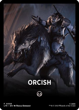 Orcish Theme Card  (LTR-008) - [The Lord of the Rings: Tales of Middle-earth] - Trinity Hobby