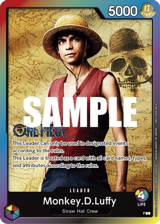 Monkey.D.Luffy (Leader Pack - Live Action) (Sealed Battle 2023 Vol. 1) - [One Piece Promotion Cards] - Trinity Hobby