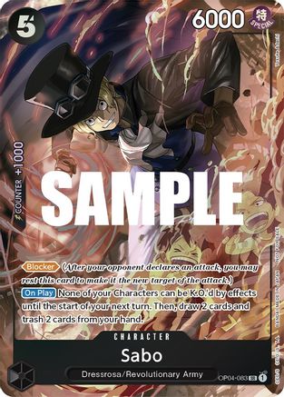 Sabo (Sealed Battle 2023 Vol. 1) (OP04-083) - [One Piece Promotion Cards] Foil - Trinity Hobby