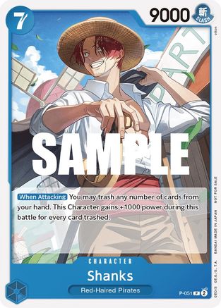 Shanks (Sealed Battle Kit Vol. 1) (P-051) - [One Piece Promotion Cards] - Trinity Hobby