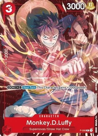 Monkey.D.Luffy - P-006 (Retail Promo) (P-006) - [One Piece Promotion Cards] - Trinity Hobby