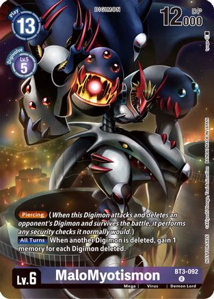 MaloMyotismon [BT3-092] (Tamer Party Pack -The Beginning-) [Release Special Booster Ver.1.0] - Trinity Hobby