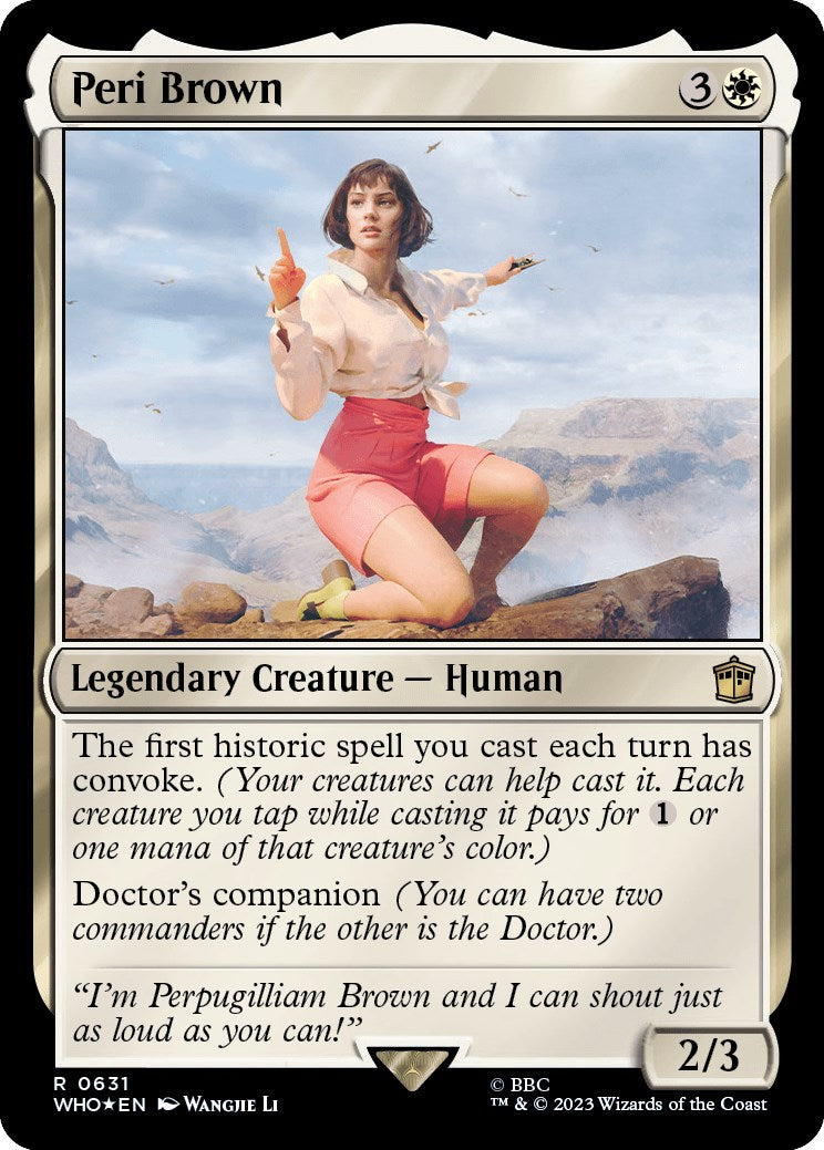 Peri Brown (Surge Foil) [Doctor Who] - Trinity Hobby