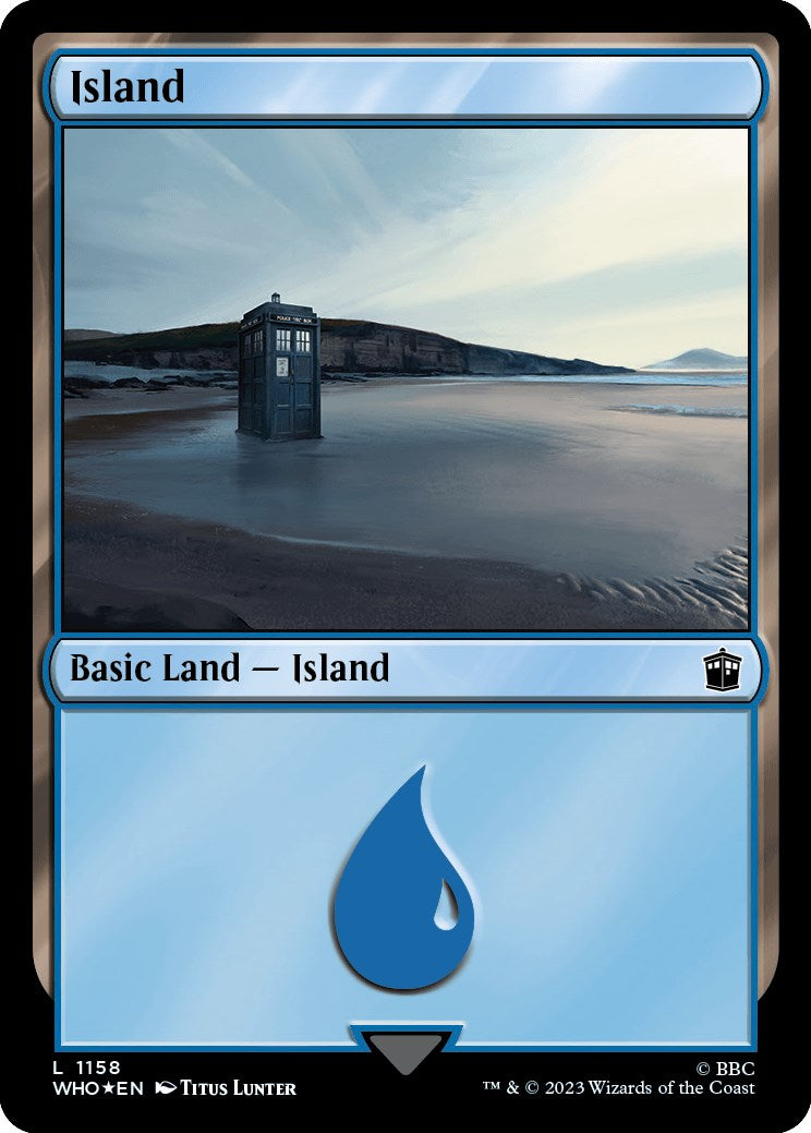 Island (1158) (Surge Foil) [Doctor Who] - Trinity Hobby