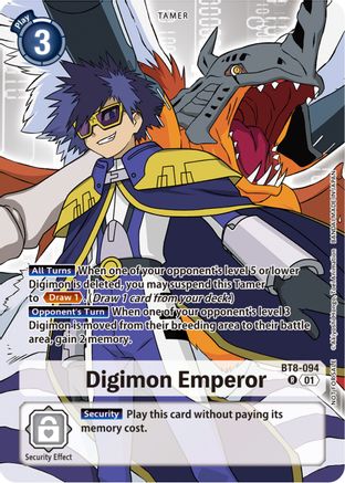 Digimon Emperor [BT8-094] (Tamer Party Pack -The Beginning-) [New Awakening] - Trinity Hobby
