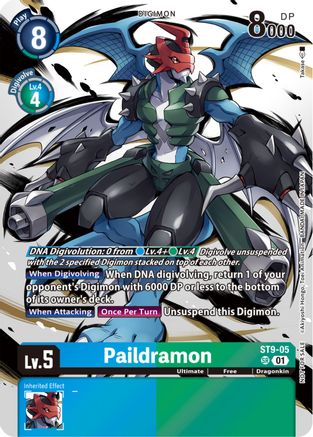 Paildramon [ST9-05] (Tamer Party Pack -The Beginning-) [Starter Deck: Ultimate Ancient Dragon] - Trinity Hobby
