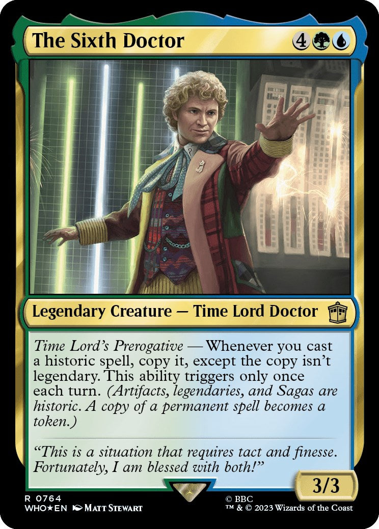 The Sixth Doctor (Surge Foil) [Doctor Who] - Trinity Hobby