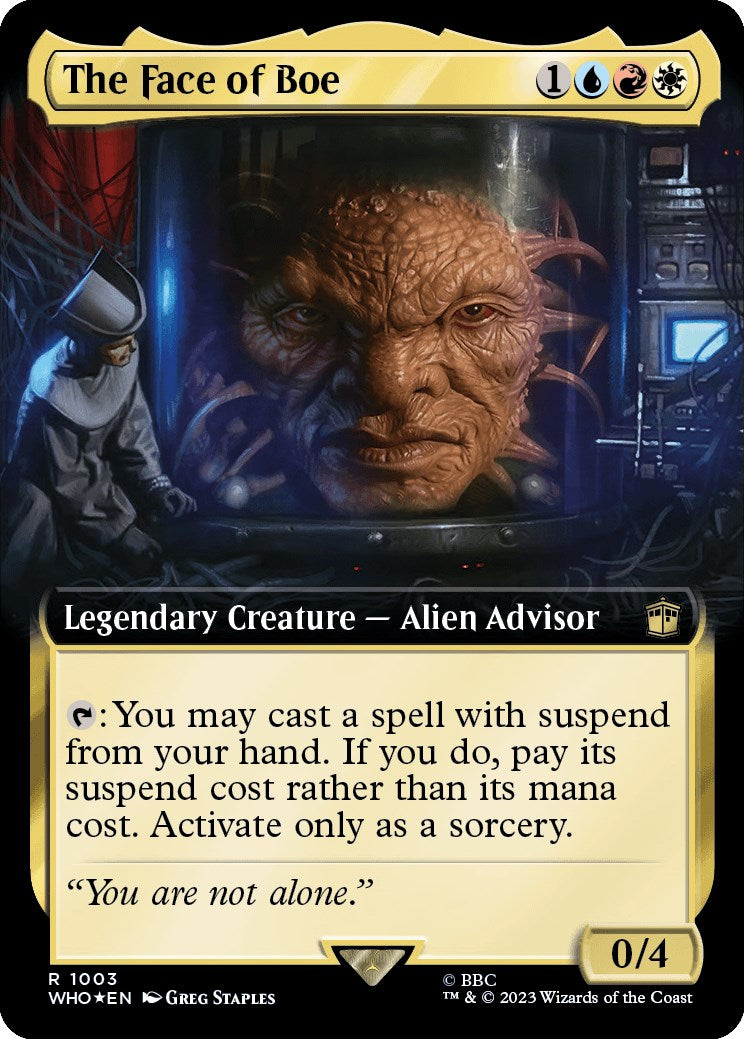 The Face of Boe (Extended Art) (Surge Foil) [Doctor Who] - Trinity Hobby