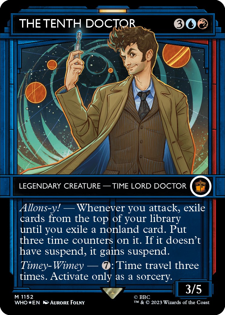 The Tenth Doctor (Showcase) (Surge Foil) [Doctor Who] - Trinity Hobby