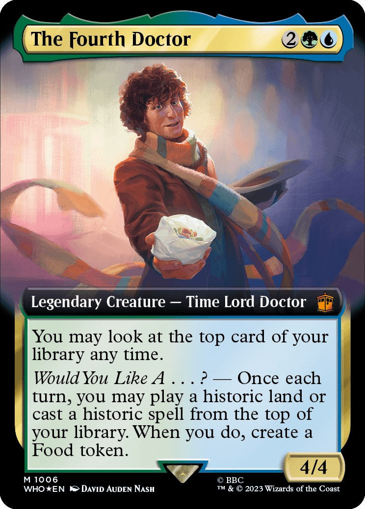 The Fourth Doctor (Extended Art) (Surge Foil) [Doctor Who] - Trinity Hobby