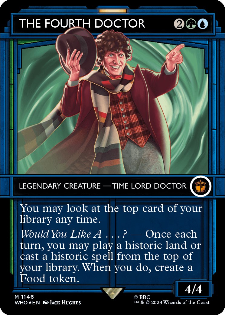 The Fourth Doctor (Showcase) (Surge Foil) [Doctor Who] - Trinity Hobby