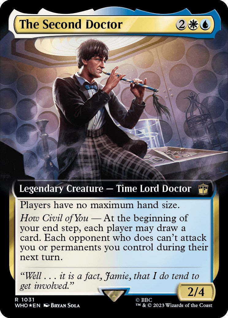 The Second Doctor (Extended Art) (Surge Foil) [Doctor Who] - Trinity Hobby