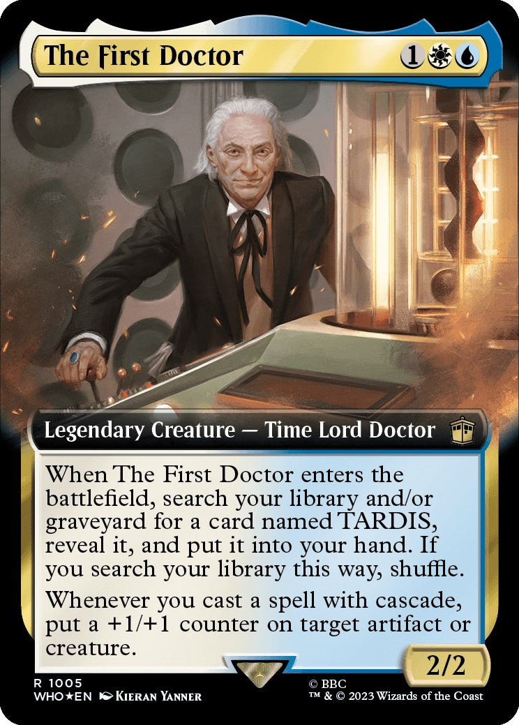 The First Doctor (Extended Art) (Surge Foil) [Doctor Who] - Trinity Hobby