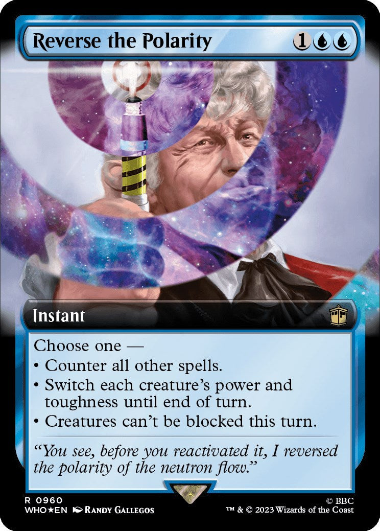 Reverse the Polarity (Extended Art) (Surge Foil) [Doctor Who] - Trinity Hobby