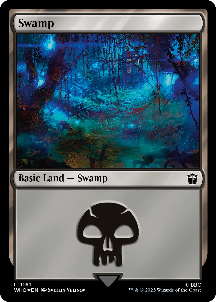 Swamp (1161) (Surge Foil) [Doctor Who] - Trinity Hobby