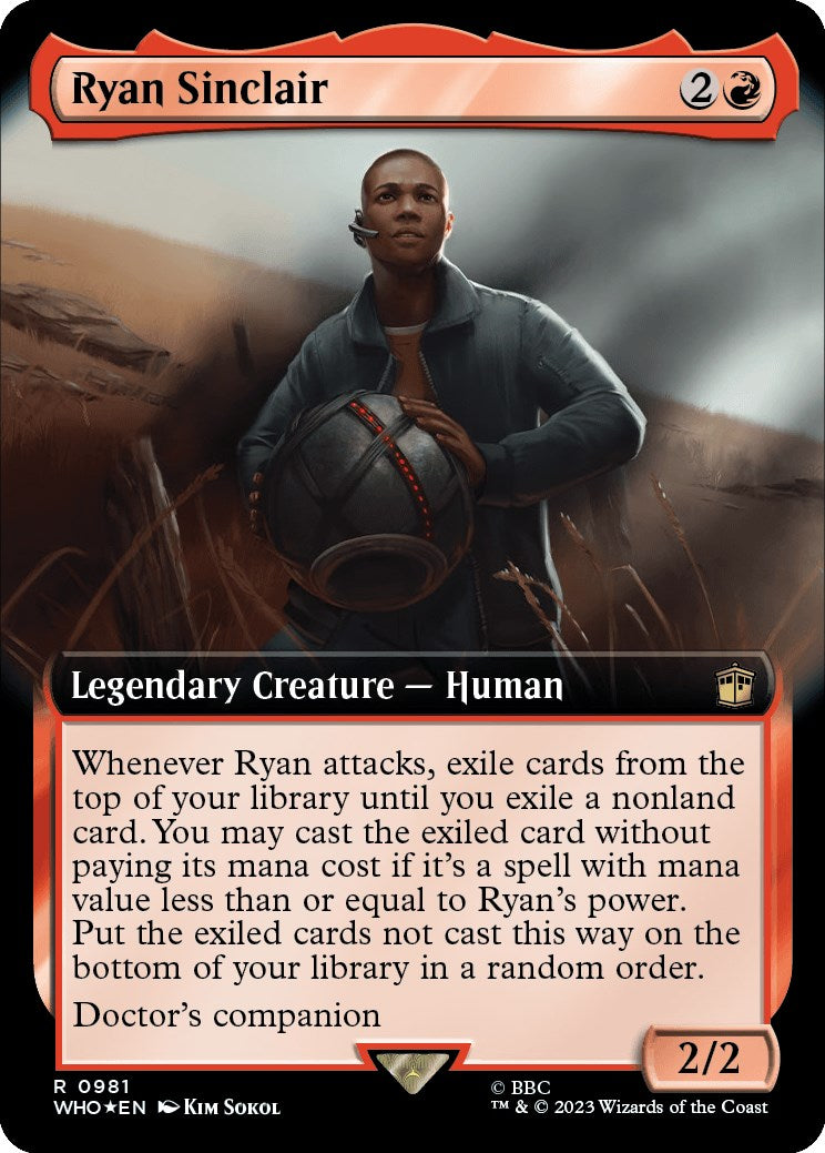Ryan Sinclair (Extended Art) (Surge Foil) [Doctor Who] - Trinity Hobby