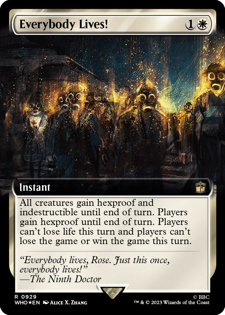 Everybody Lives! (Extended Art) (Surge Foil) [Doctor Who] - Trinity Hobby