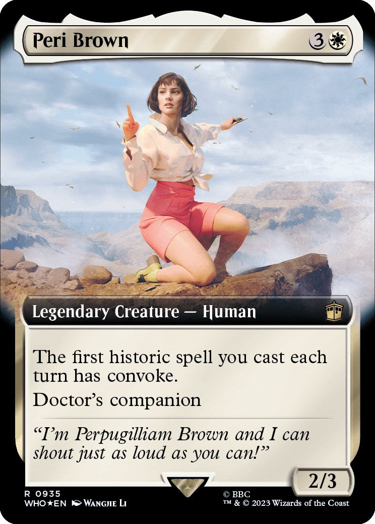 Peri Brown (Extended Art) (Surge Foil) [Doctor Who] - Trinity Hobby