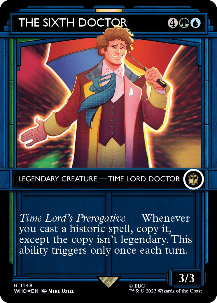 The Sixth Doctor (Showcase) (Surge Foil) [Doctor Who] - Trinity Hobby