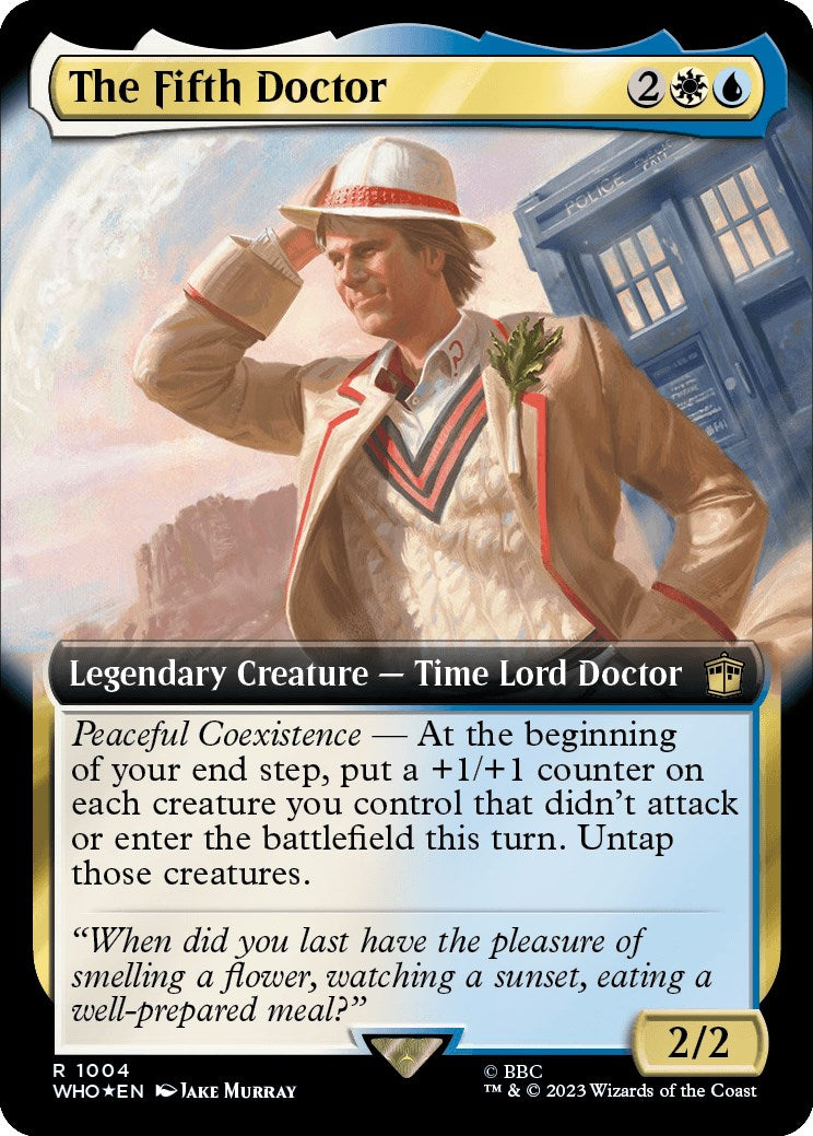 The Fifth Doctor (Extended Art) (Surge Foil) [Doctor Who] - Trinity Hobby