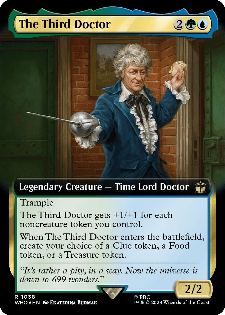 The Third Doctor (Extended Art) (Surge Foil) [Doctor Who] - Trinity Hobby