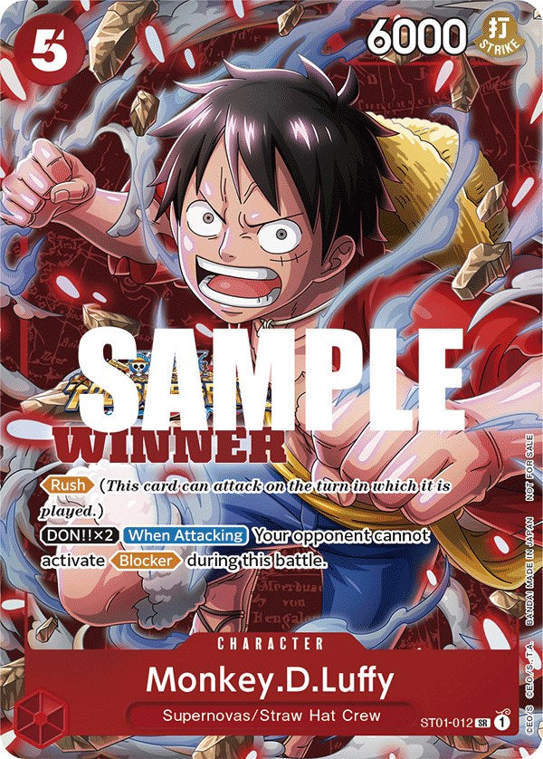 Monkey.D.Luffy (Winner Pack Vol. 5) (ST01-012) - [One Piece Promotion Cards] Foil - Trinity Hobby