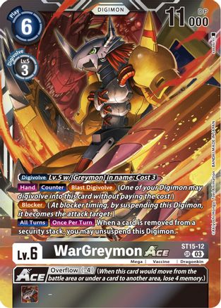 WarGreymon Ace [ST15-12] [Starter Deck: Dragon of Courage] - Trinity Hobby