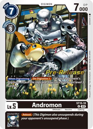 Andromon [ST15-10] [Starter Deck: Dragon of Courage Pre-Release Cards] - Trinity Hobby