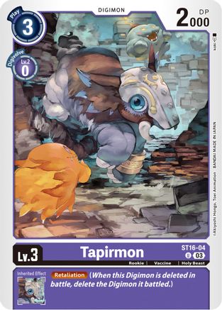 Tapirmon [ST16-04] [Starter Deck: Wolf of Friendship] - Trinity Hobby
