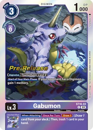 Gabumon [ST16-03] [Starter Deck: Wolf of Friendship Pre-Release Cards] - Trinity Hobby