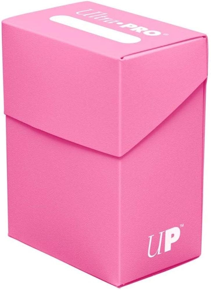 ULTRA PRO DECK BOX SOLID PINK 80+