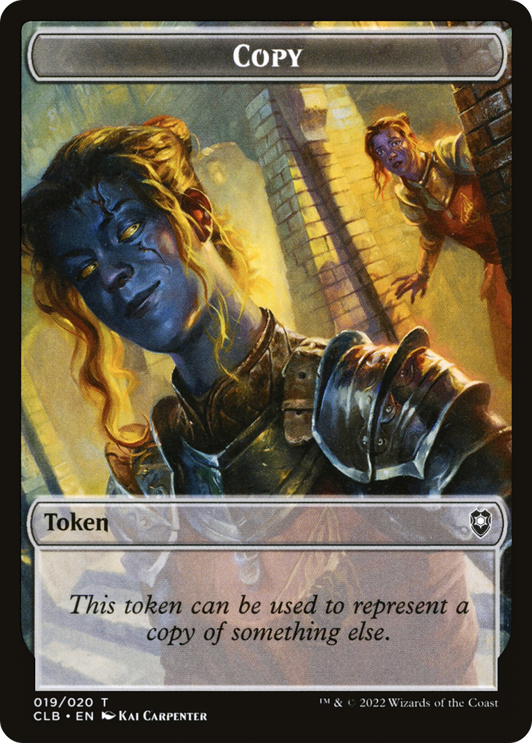 Copy  [Foil]  (CLB-019) - [Battle for Baldur's Gate Tokens] - Trinity Hobby
