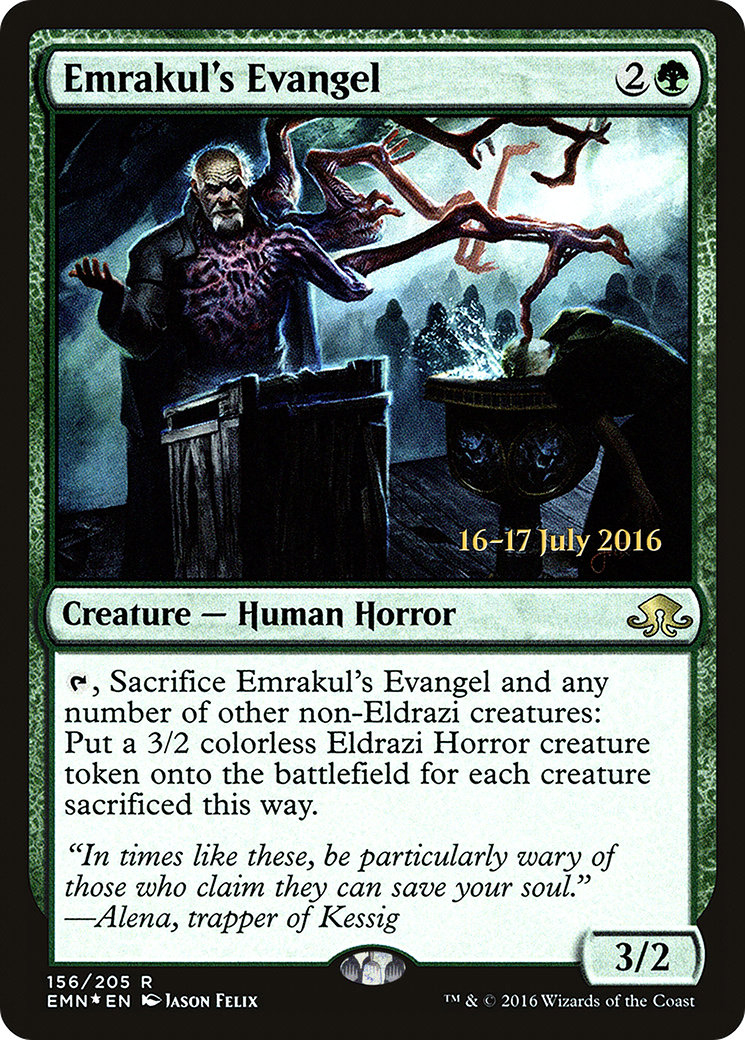 Emrakul's Evangel [Promotions avant-première de Eldritch Moon] 