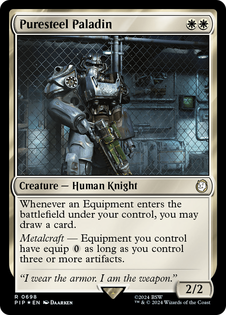 Puresteel Paladin (Surge Foil) [Fallout] - Trinity Hobby