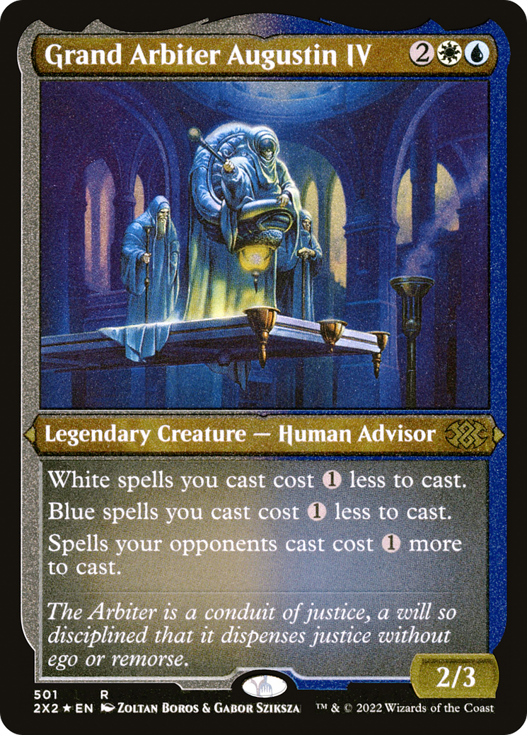 Grand Arbiter Augustin IV (Foil Etched)  [Foil]  (2X2-501) - [Double Masters 2022] - Trinity Hobby