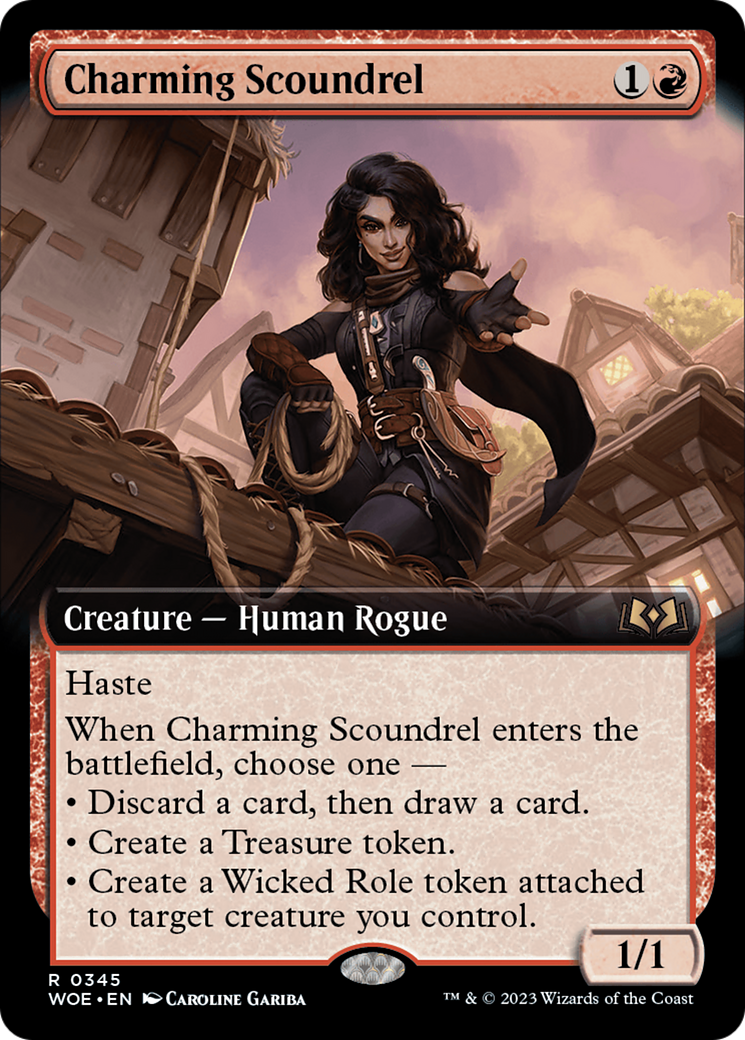 Charming Scoundrel (Extended Art) [Wilds of Eldraine] - Trinity Hobby