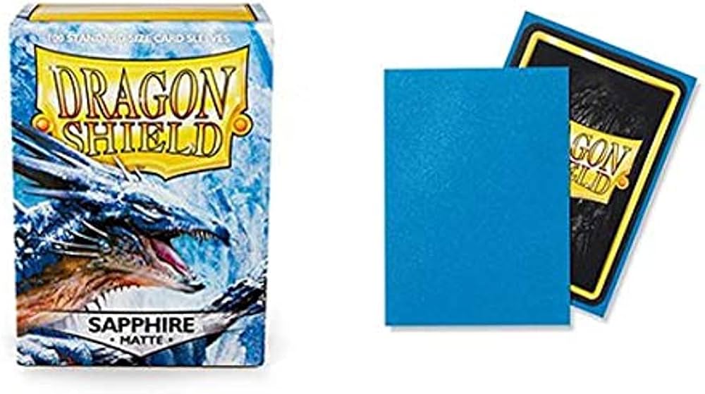 DRAGON SHIELD SLEEVES MATTE SAPPHIRE 100CT (10/50) - Trinity Hobby