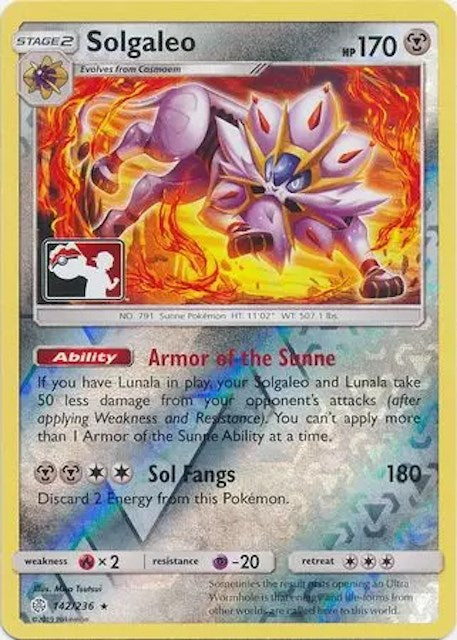 Solgaleo (142/236) [League & Championship Cards] - Trinity Hobby