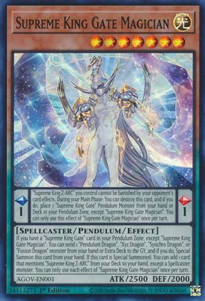 Supreme King Gate Magician [AGOV-EN001] Super Rare - Trinity Hobby