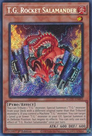 T.G. Rocket Salamander [AGOV-EN003] Secret Rare - Trinity Hobby