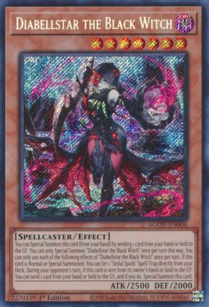Diabellstar the Black Witch [AGOV-EN006] Secret Rare - Trinity Hobby