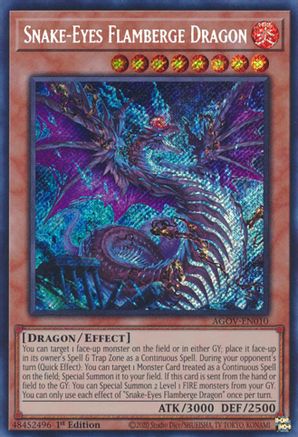 Snake-Eyes Flamberge Dragon [AGOV-EN010] Secret Rare - Trinity Hobby