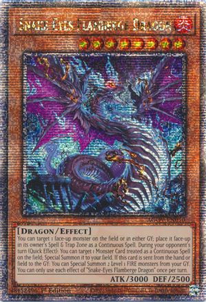 Snake-Eyes Flamberge Dragon (Quarter Century Secret Rare) [AGOV-EN010] Quarter Century Secret Rare - Trinity Hobby