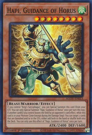 Hapi, Guidance of Horus [AGOV-EN013] Super Rare - Trinity Hobby